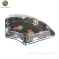 High Quality Fan-shaped Disposable Sushi Plastic Tray